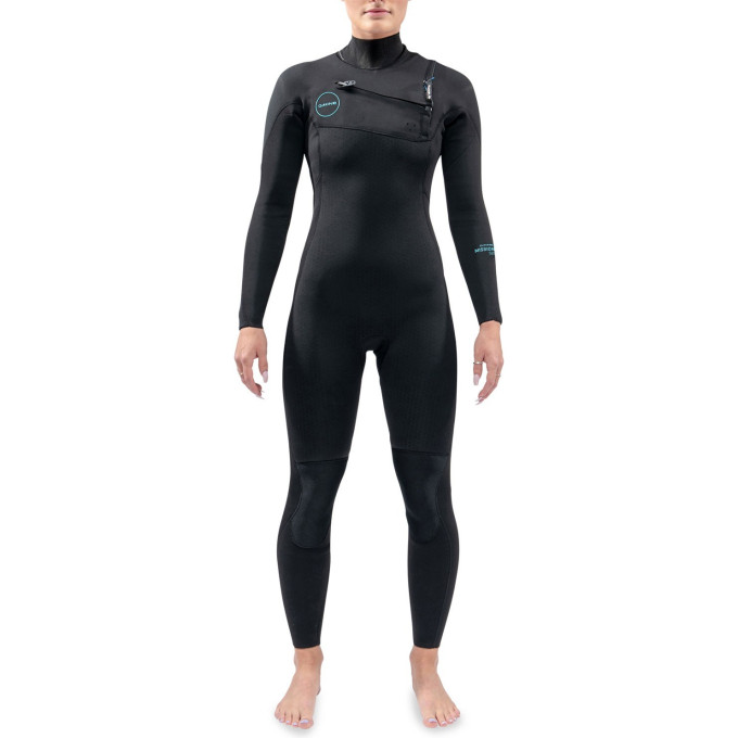 Гидрокостюм женский DAKINE WOMEN'S MISSION CHEST ZIP FULL SUIT 4/3mm Black Размер 14 DK21W43MZ (0604565436504)