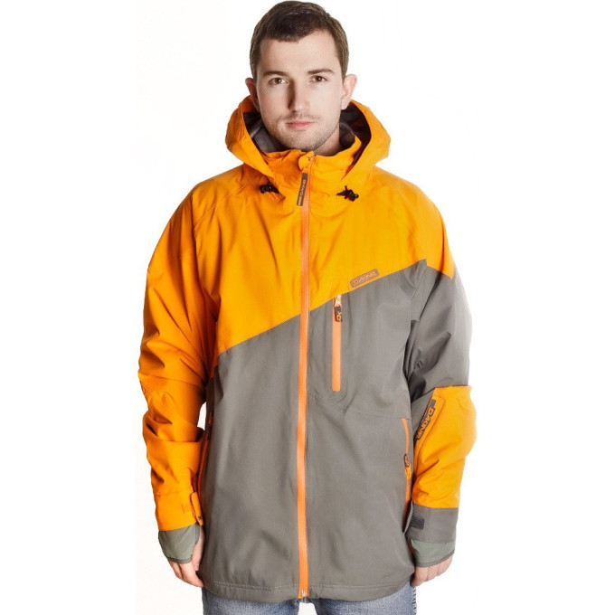 Куртка сноубордическая DAKINE 15К MENS ZONE JACKET ORANGE / GUNMETAL Размер XL 8700005 (0610934737738)